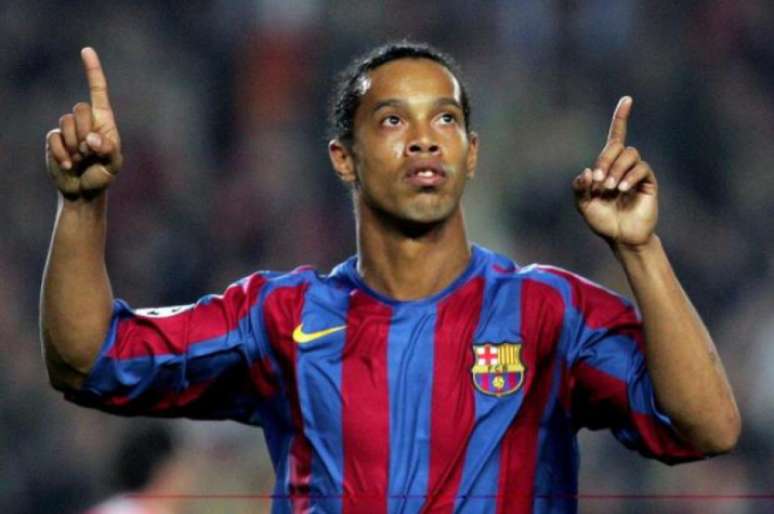 Ronaldinho jogou no Barcelona de 2003 a 2008 (Foto: Reprodução)