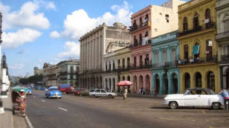 Em Havana, Cuba. "Em cada lugar as coisas funcionam de sua maneira", comentou Henrik sobre o país