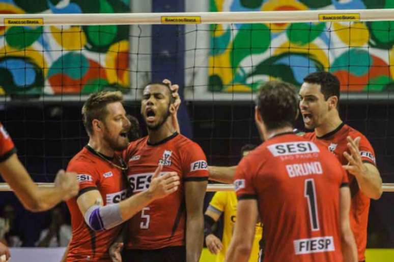 Sesi-SP segue na vice-liderança da Superliga (Foto:Divulgação/CBV)