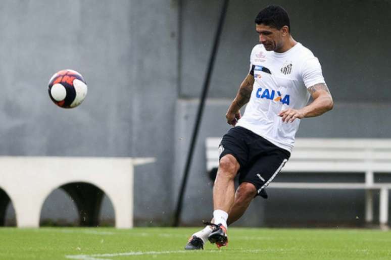 Volante de 37 anos jogou todos os jogos do Brasileirão de 2016 (Foto: Ivan Storti/Santos FC)