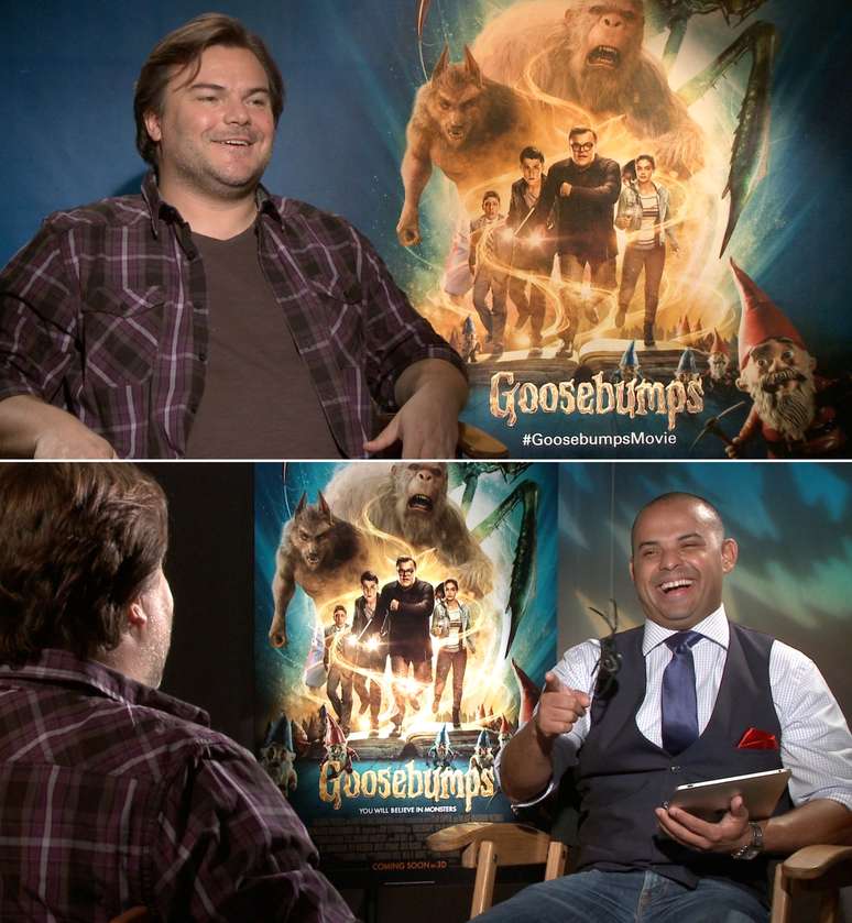 Fábio Borges se divertiu ao entrevistar o comediante Jack Black