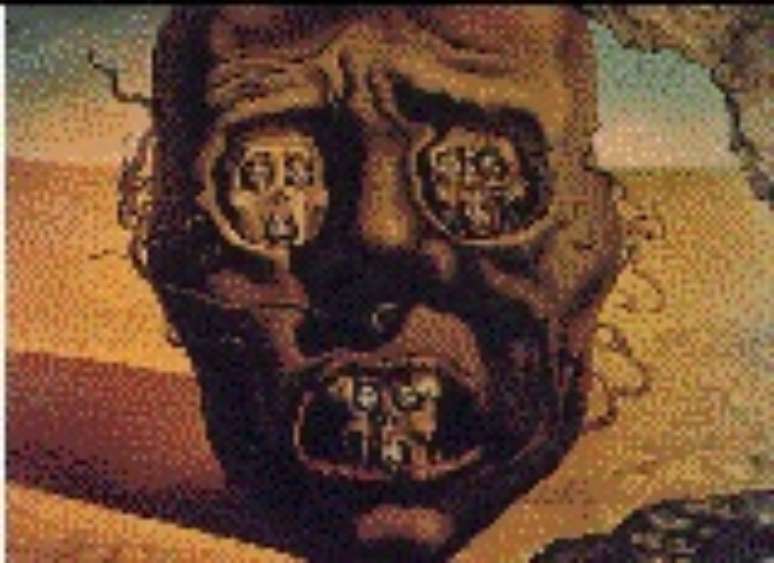A terrível face da guerra civil ( tela de Dali)