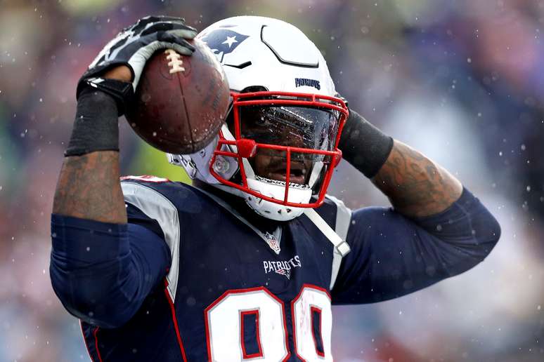 O tight end Martellus Bennett, do New England Patriots, é um dos jogadores do time que se recusaram a ir visitar Trump na Casa Branca