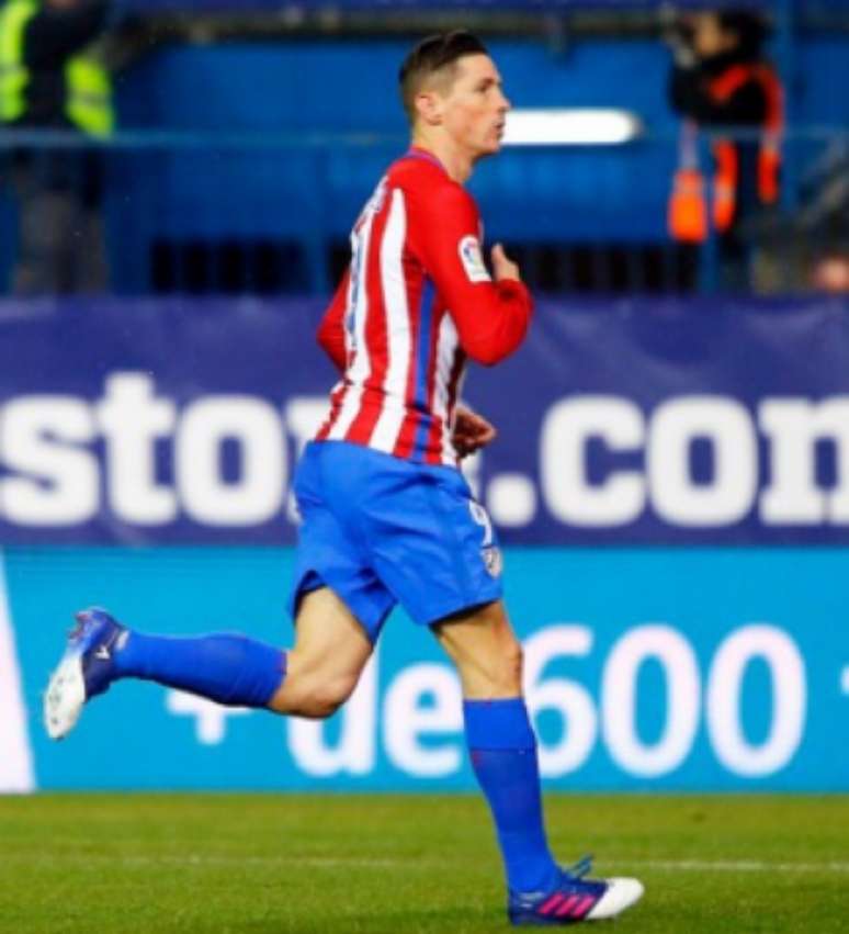 Fernando Torres comemora gol diante do Celta de Vigo (Foto: Reprodução/Twitter)
