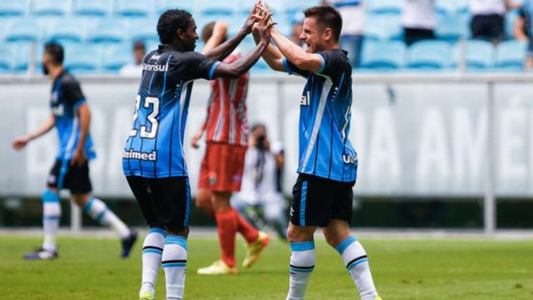 O Grêmio venceu o Passo Fundo por apenas 1 a 0, no último domingo, em jogo válido pelo Campeonato Gaúcho(Foto: Lucas Uebel/Grêmio/Divulgação)