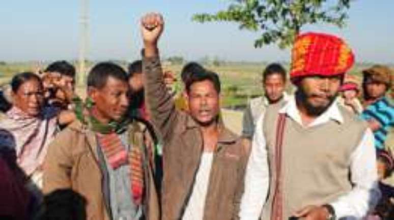 Moradores protestaram contra despejo de casas para expans&atilde;o de parque