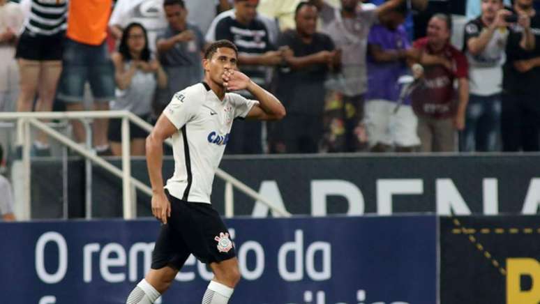 Pablo marcou o gol da vitória do Corinthians no jogo de pior público da Arena (Foto: Luis Moura / WPP)