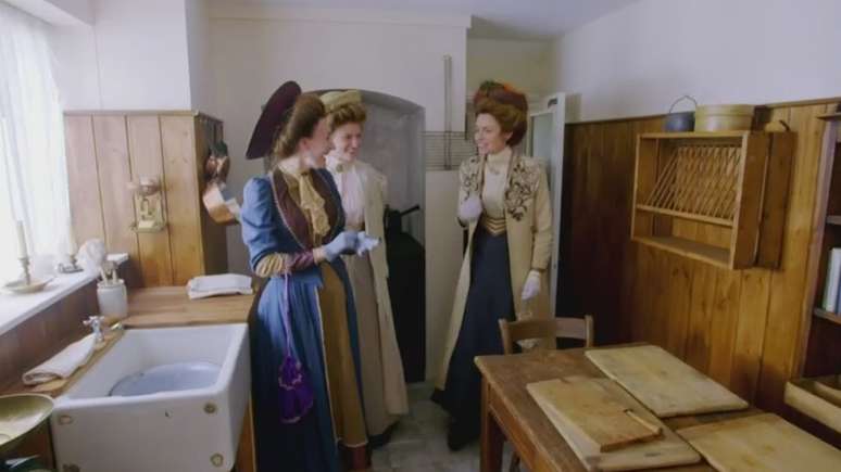Programa da BBC levou uma fam&iacute;lia para uma cozinha dos anos 1900