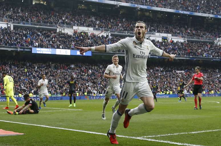 Bale voltou ao time após quase três meses parado por conta de lesão e marcou o gol da vitória para o Real Madrid
