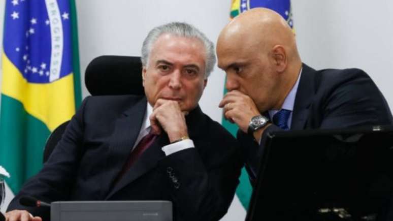 Moraes foi indicado por Temer para ministério da Justiça e agora recebeu indicação do presidente para vaga no STF que pertencia a Teori Zavarszki, morto em acidente de avião 