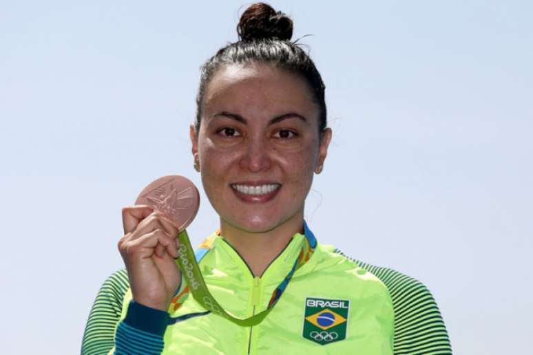 Poliana Okimoto conquistou o bronze na Rio-2016 (Foto: Satiro Sodre/SSPress)