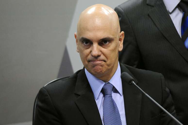 Alexandre de Moraes durante sabatina na CCJ do Senado.