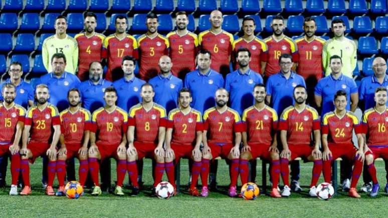 Seleção de Andorra, que bateu San Marino nesta quarta-feira (Foto: Divulgação)