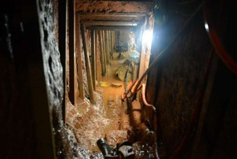 Túnel já tinha mais de 50 metros e estrutura com ventiladores, luz e bombeamento de água e esgoto