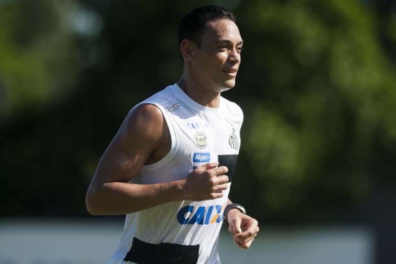 Ricardo Oliveira será titular contra o Botafogo-SP (Foto: Ivan Storti / Santos FC)