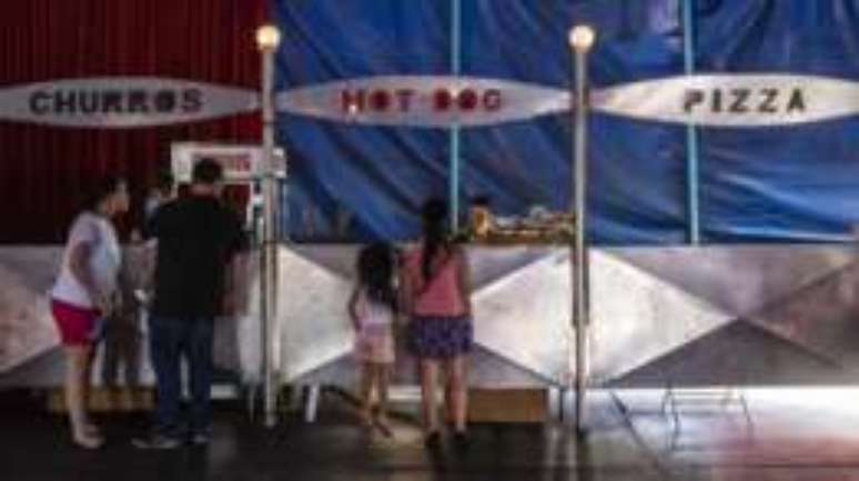 Pra&ccedil;a de alimenta&ccedil;&atilde;o &eacute; uma das maiores fontes de renda do circo, onde produtos s&atilde;o vendidos acima do pre&ccedil;o convencional do mercado