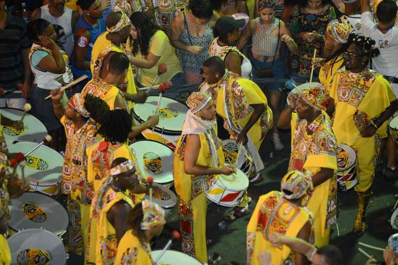 Saída do bloco Ilê Ayiê, um dos mais tradicionais da Bahia
