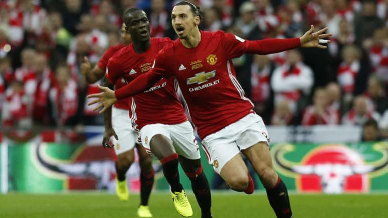 Ibra fez o gol da vitória do United (Foto: AFP)