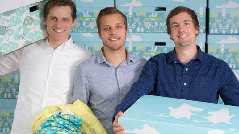 Em 2014, três pais finlandeses criaram a empresa Finnish Baby Box Company