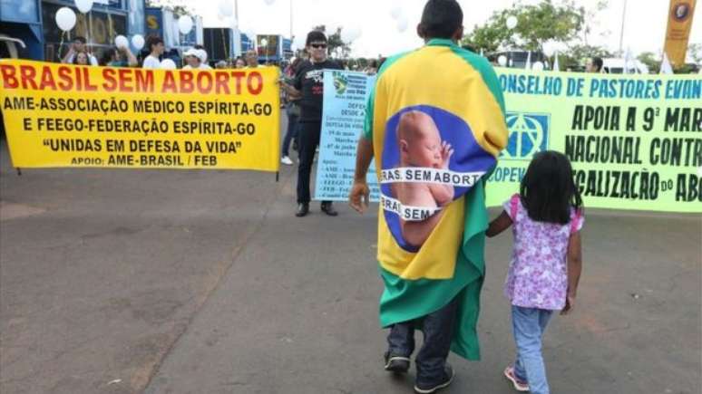 Movimentos contr&aacute;rios ao aborto argumentam que o direito &agrave; vida tamb&eacute;m deve ser garantido ao feto e, por isso, a pr&aacute;tica seria inconstitucional 