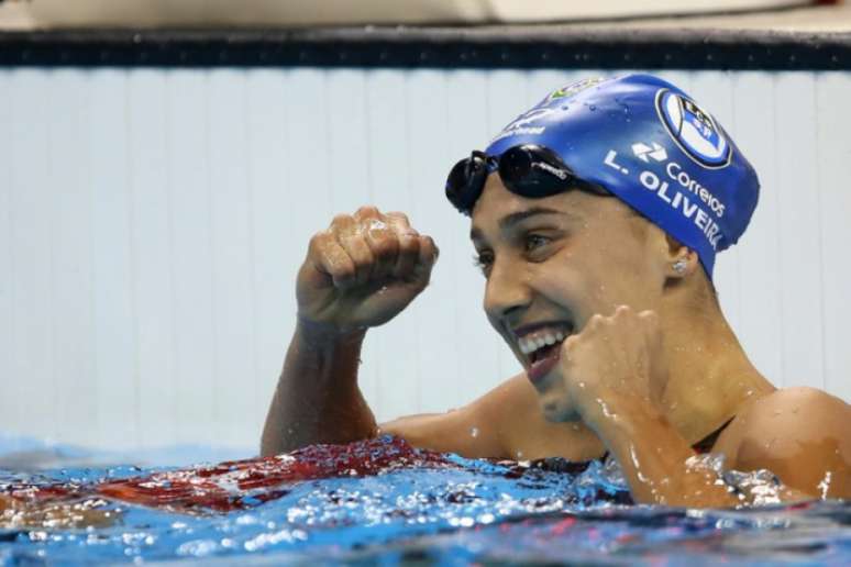 No Troféu Maria Lenk, em 2016, Larissa quebrou dois recordes sul-americanos (Foto: Satiro Sodré / SSPress)