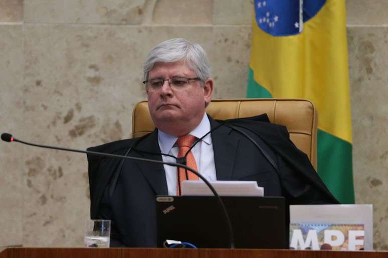 O procurador-geral da República, Rodrigo Janot durante sessão plenária do STF de abertura do Ano Judiciário de 2017 e homenagem ao ministro Teori Zavascki.
