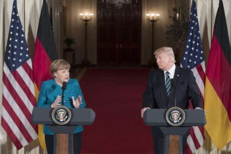 O encontro entre Trump e Merkel, líderes de duas das maiores economias do mundo, era muito esperado