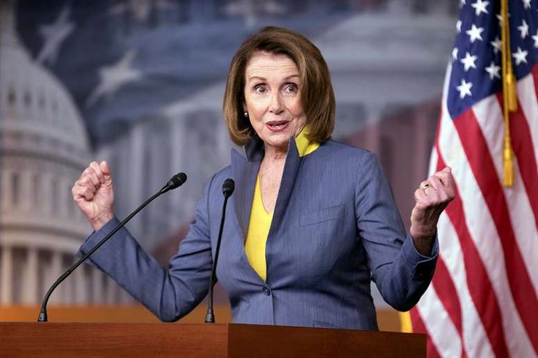 A líder da minoria democrata na Câmara dos Representantes dos Estados Unidos, Nancy Pelos