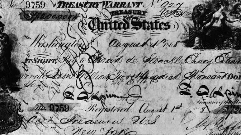 Este foi o cheque com que os Estados Unidos compraram o Alasca