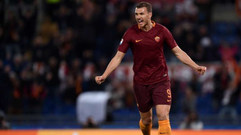 Dzeko marcou duas vezes e assegurou a vitória da Roma sobre o Empoli (AFP)