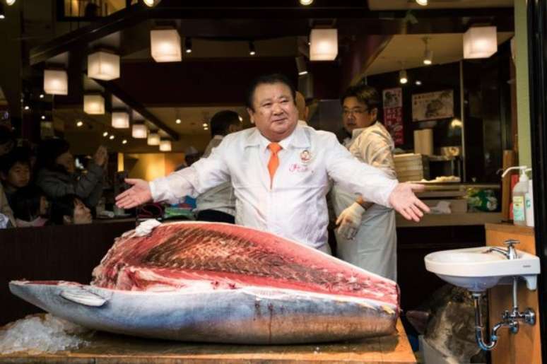 Kiyoshi Kimura pagou cerca de US$ 117 mil (R$ 365,3 mil) por 200kg de atum en janeiro de 2016
