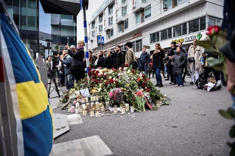 Homenagem às vítimas do ataque em Estocolmo