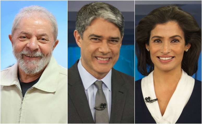 O ex-presidente e os âncoras do &#039;JN&#039; roubaram a cena na TV