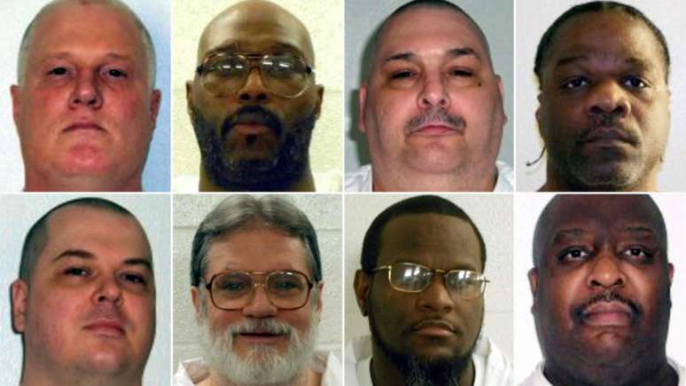 Os oito homens que o Arkansas pretendia executar em onze dias