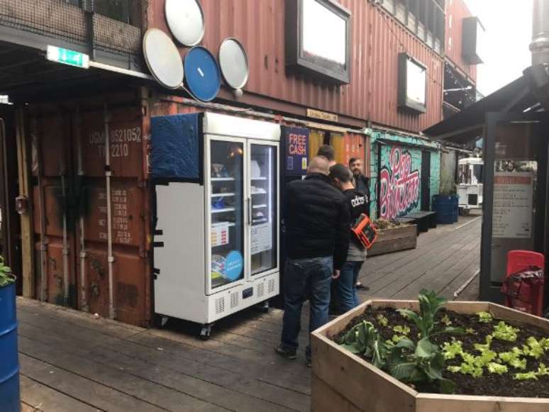 Geladeira comunitária em Londres