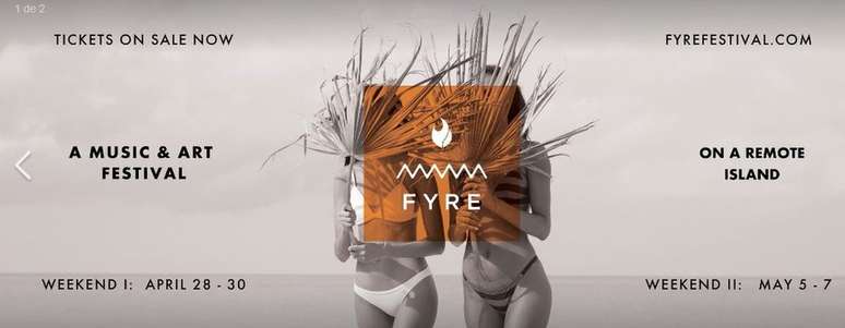 O evento ia acontecer nas Bahamas ao longo de dois finais de semana