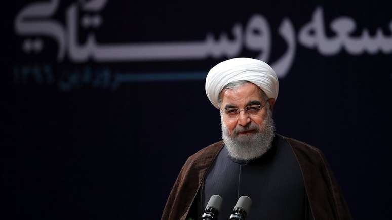 Presidente do Irã, Hassan Rouhani; para Trump, é preciso acabar com acordo nuclear com o país