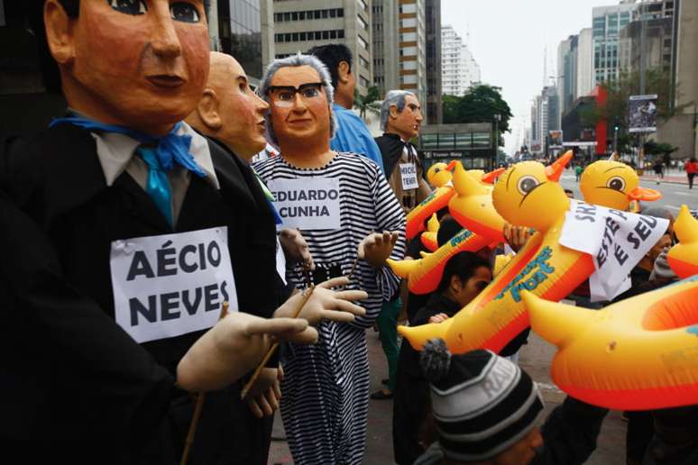 Manifestação na avenida paulista