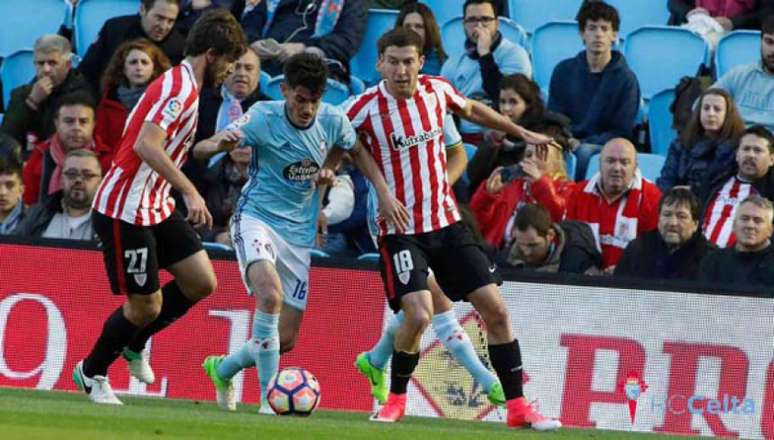 Athletic Bilbao foi soberano diante do Celta de Vigo (Foto: Reprodução / Twitter)