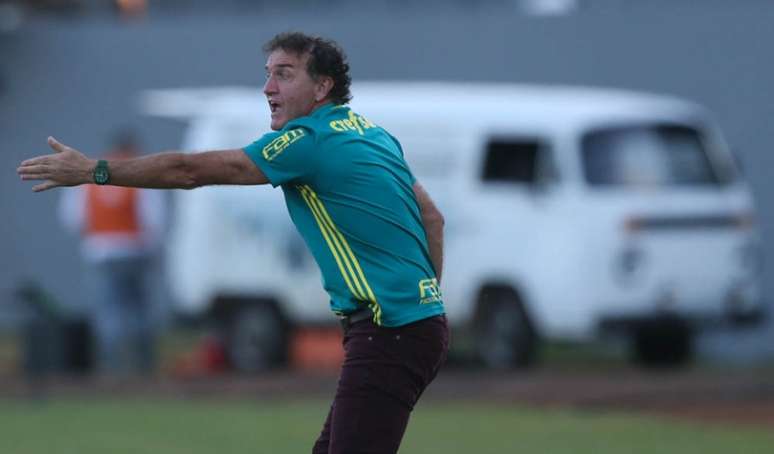 Cuca e sua calça vinho estão voltando para o Palmeiras (Foto: Cesar Greco/Palmeiras)