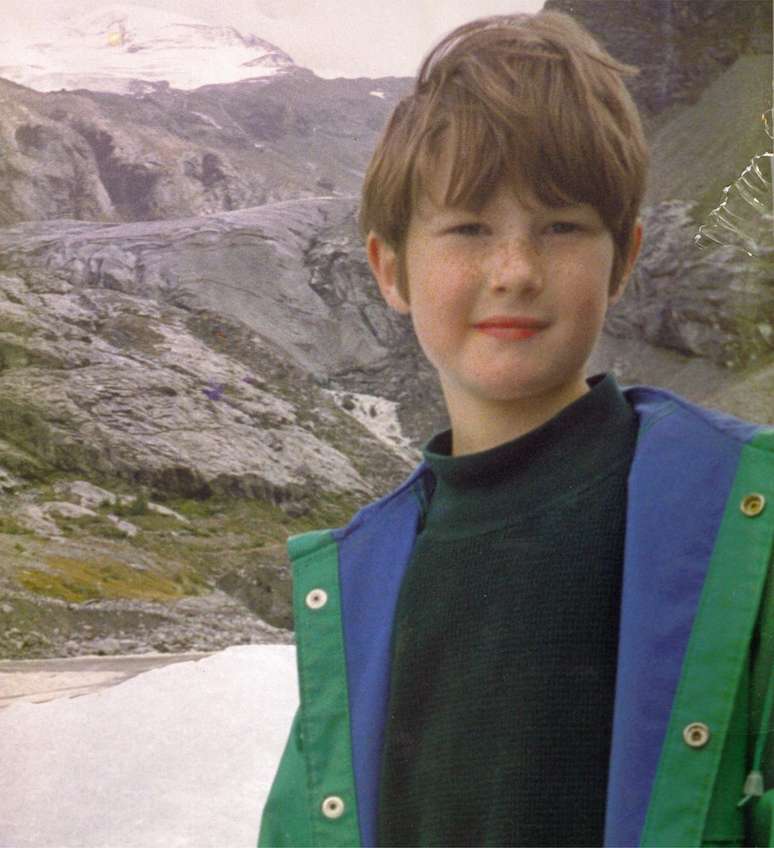 Nicholas nos Alpes suíços dias antes de morrer
