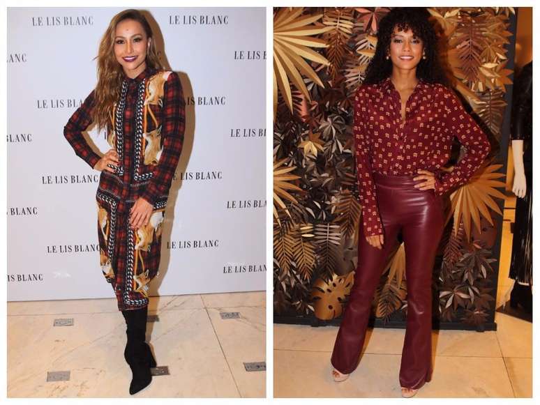 Sabrina Sato e Taís Araújo arrasam no look