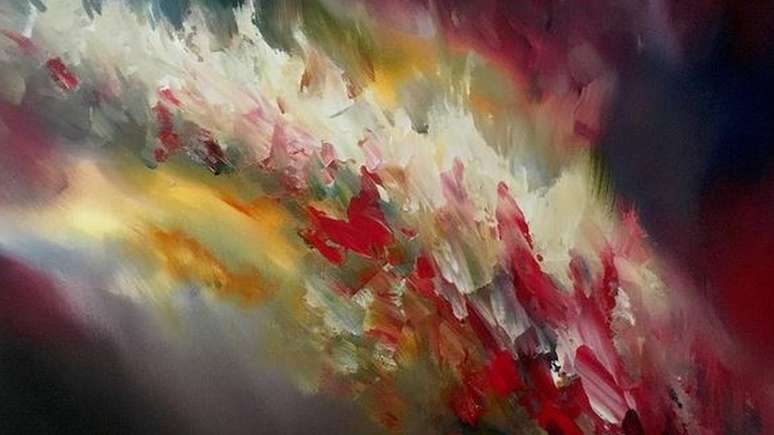 Pinturas de Melissa McCracken despertadas por uma m&uacute;sica que ela ouviu