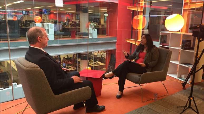 Ciro Gomes está em Londres para participar do evento Brasil UK Forum e concedeu uma entrevista à BBC Brasil na sede da BBC na capital britânica