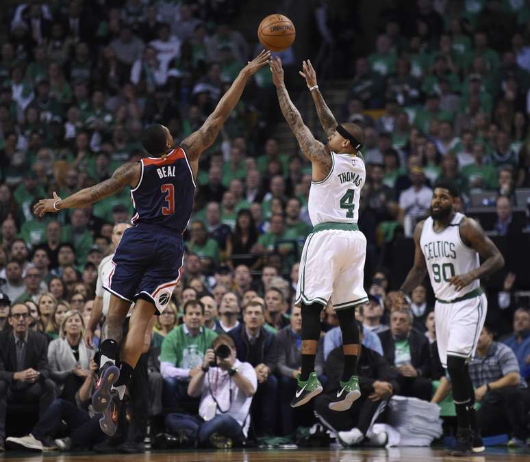 Isaiah Thomas foi um dos destaques do Boston Celtics na vitória contra o Washington Wizards na noite dessa segunda-feira