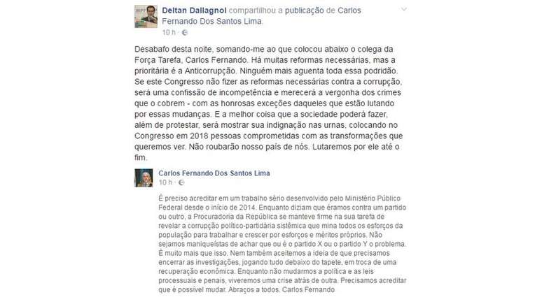 Procurador-chefe da Lava Jato, Deltan Dellagnol diz que 'reforma prioritária é a anticorrupção'