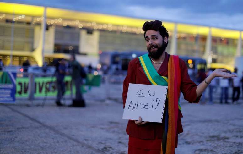 Brasília, em frente ao Palácio do Planalto