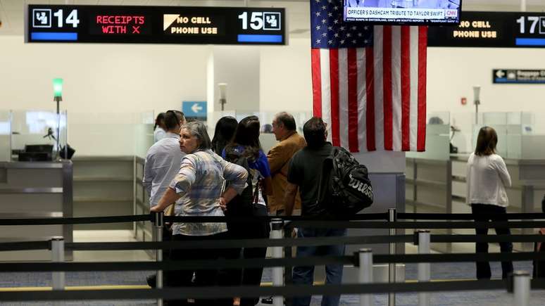 Controle de Passaporte em Miami