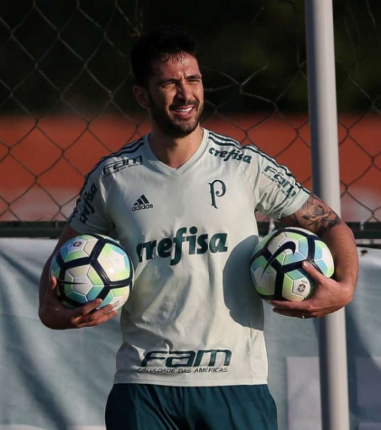 Luan iniciou a transição física nesta segunda (Foto: Cesar Greco/Palmeiras)