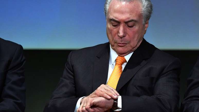 Michel Temer em evento em São Paulo nesta terça-feira